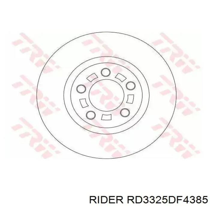 RD3325DF4385 Rider диск гальмівний передній