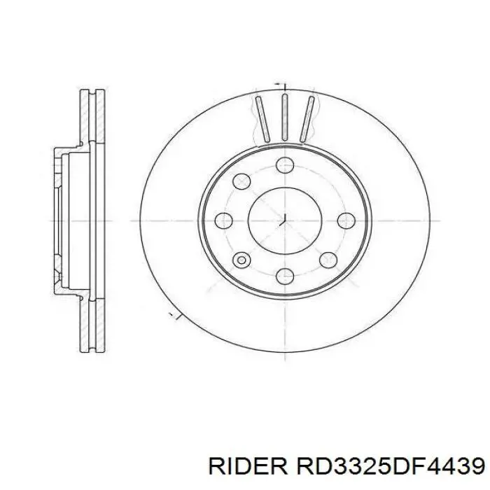 Купити RD3325DF4439 Rider Ротор гальмівний