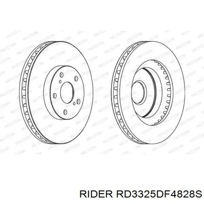 Купити RD3325DF4828S Rider Ротор гальмівний
