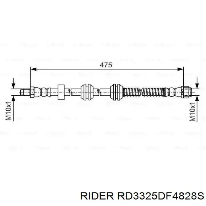 RD3325DF4828S Rider Гальмо дискове переднє