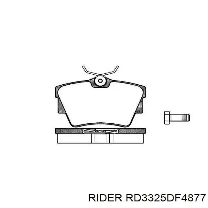 Диск переднього гальма Rider RD3325DF4877 ціна, від 33.25 USD