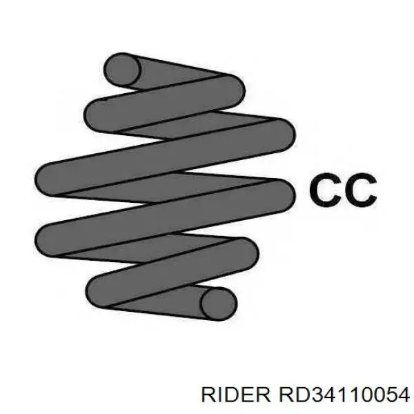 Пружина передня RD34110054 Rider