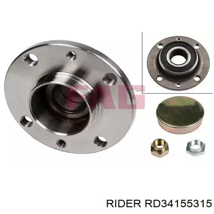 RD34155315 Rider Підшипник маточини передньої