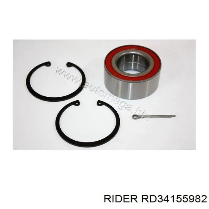 Комплект підшипник маточини передньої Rider RD34155982 ціна, від 12.43 USD