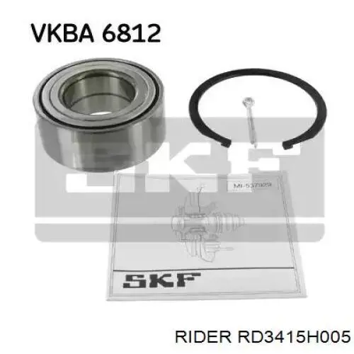 Комплект підшипник маточини передньої Rider RD3415H005 ціна, від 18.53 USD