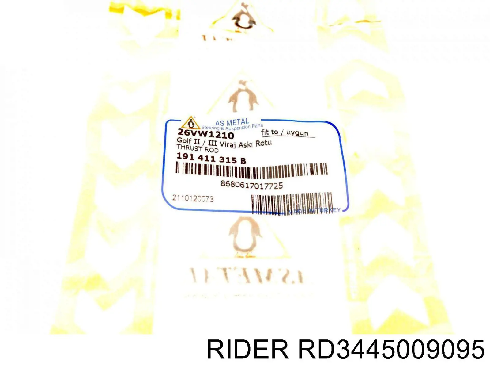 Втулка стійки переднього стабілізатора Rider RD3445009095 ціна, від 0.61 USD