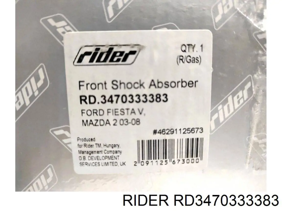 RD3470333383 Rider амортизатор передній, правий