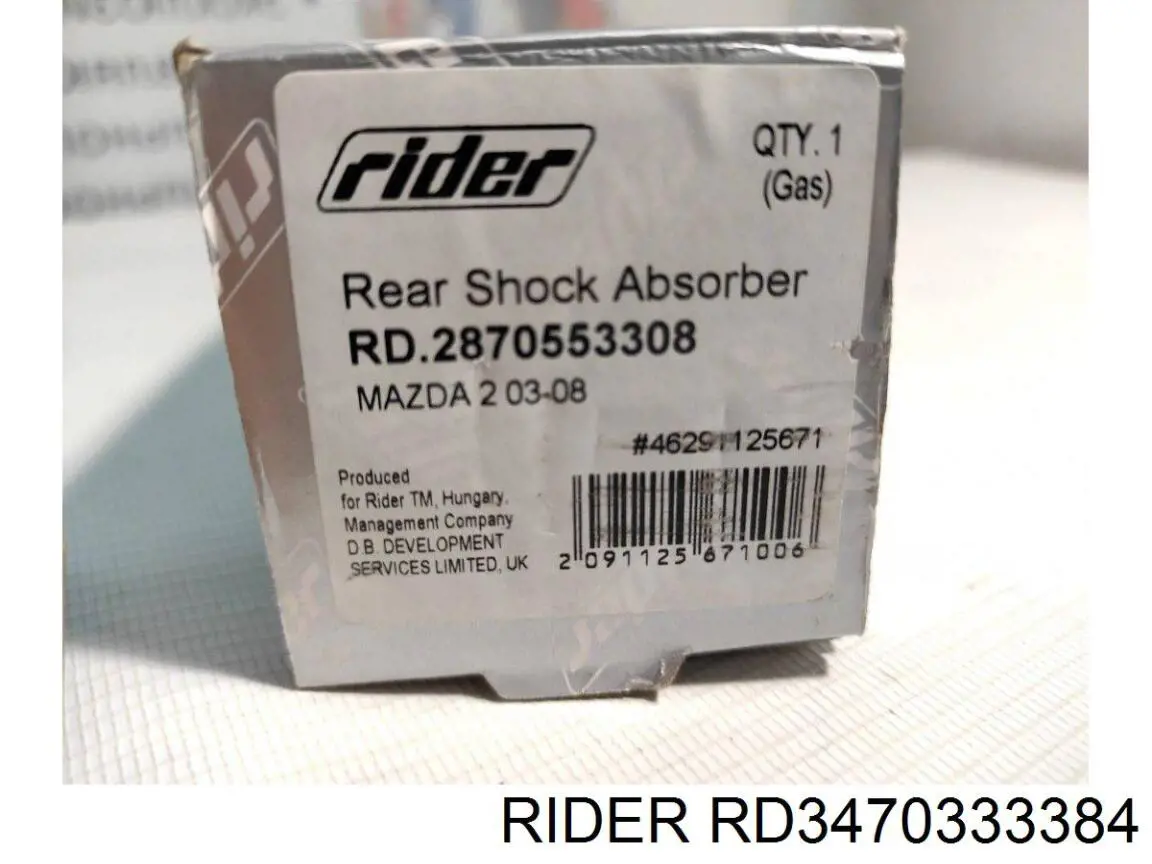 Амортизатор передньої підвіски, лівий Rider RD3470333384 ціна, від 31.39 USD