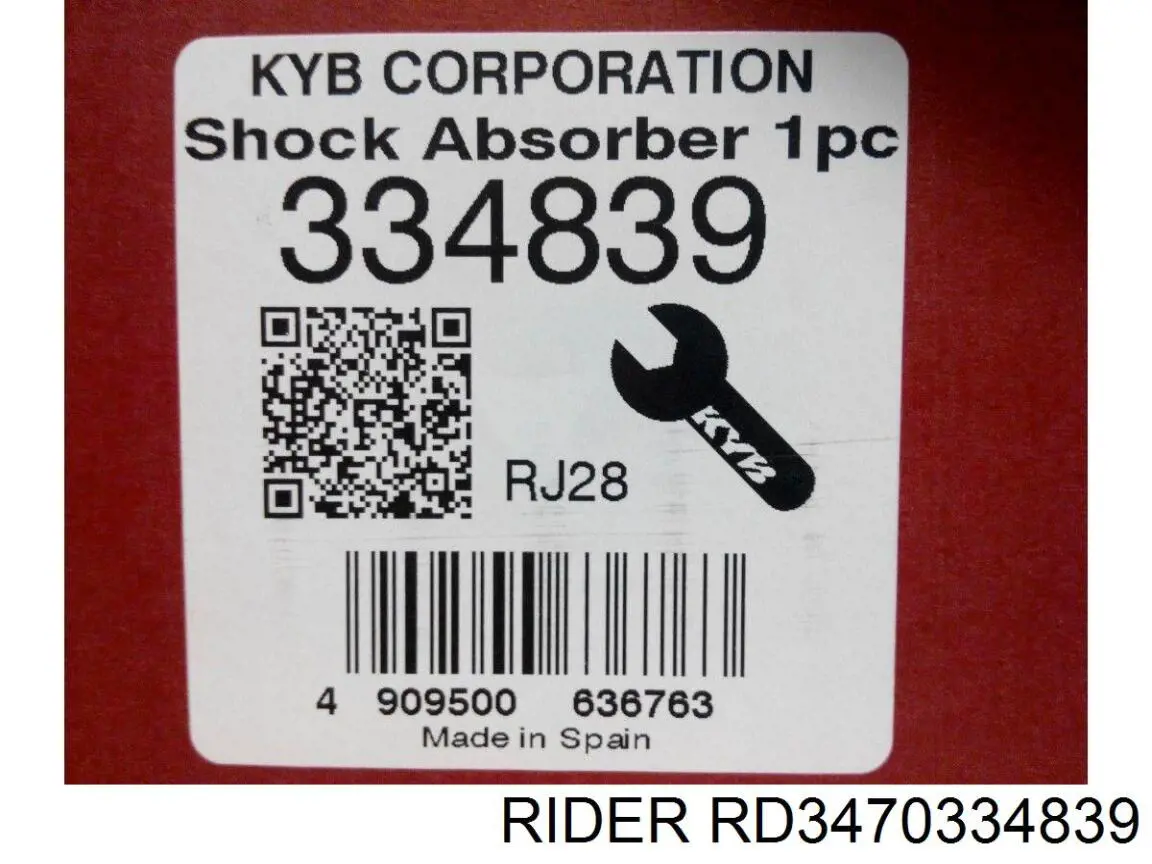 Амортизатор передньої підвіски, лівий Rider RD3470334839 ціна, від 38.30 USD