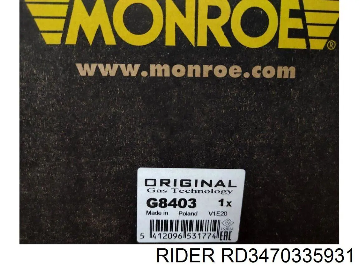 RD3470335931 Rider амортизатор передній