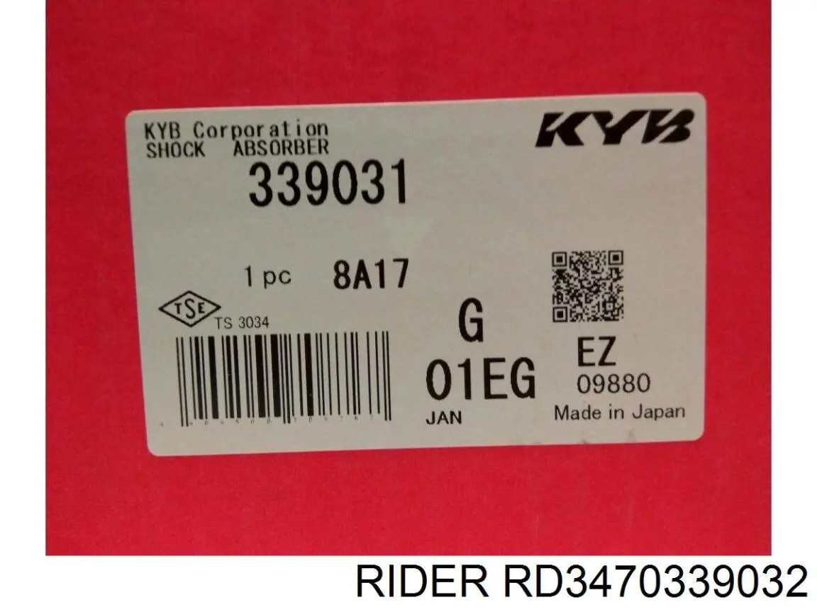 Амортизатор передньої підвіски, лівий Rider RD3470339032 ціна, від 35.87 USD