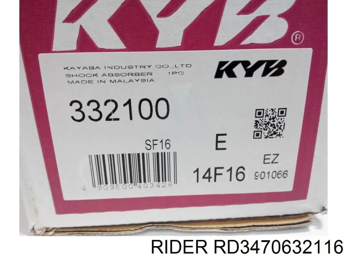 Амортизатор передній, правий Rider RD3470632116 ціна, від 27.17 USD