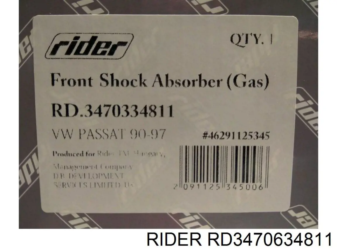 Стойка амортизатора передняя Rider RD3470634811 ціна, від 34.06 USD