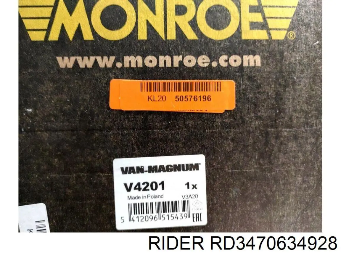 Амортизатори передні Rider RD3470634928