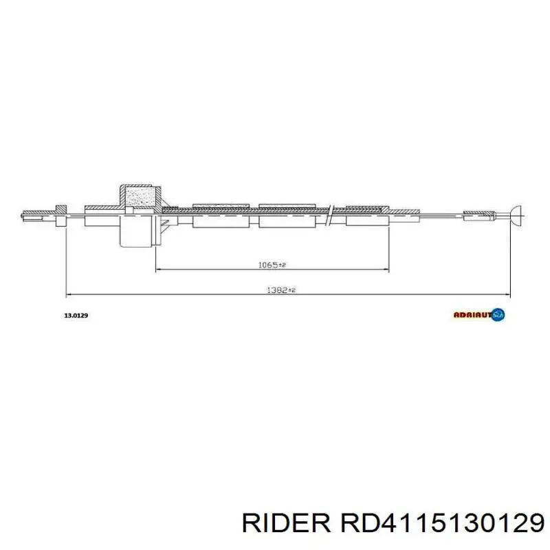 Трос зчеплення RD4115130129 Rider
