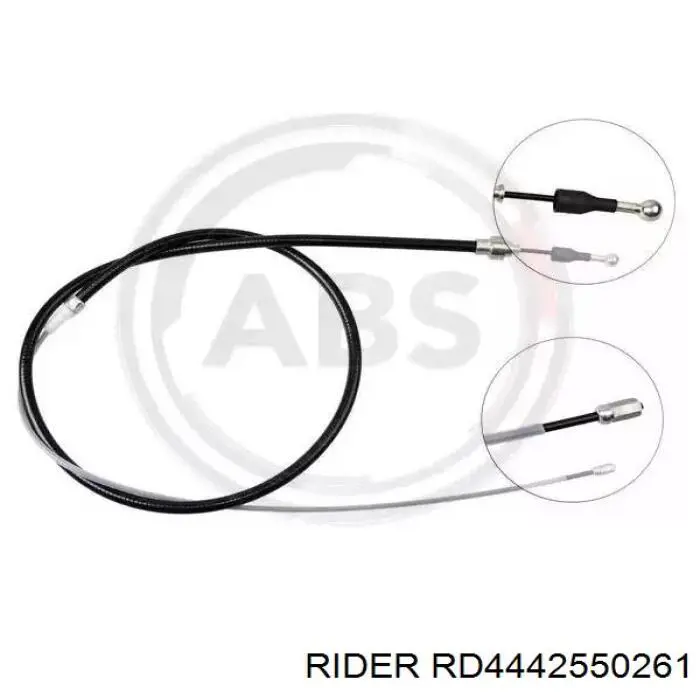 Трос ручного гальма задній, правий/лівий Rider RD4442550261 ціна, від 8.09 USD