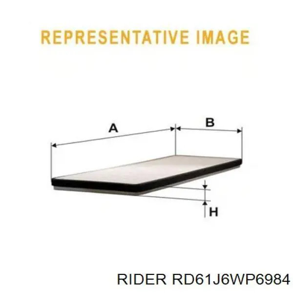 Купити RD61J6WP6984 Rider Фільтр салону вугільний
