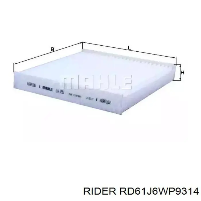 Фільтр повітряний обігрівача Rider RD61J6WP9314 ціна, від 3.28 USD