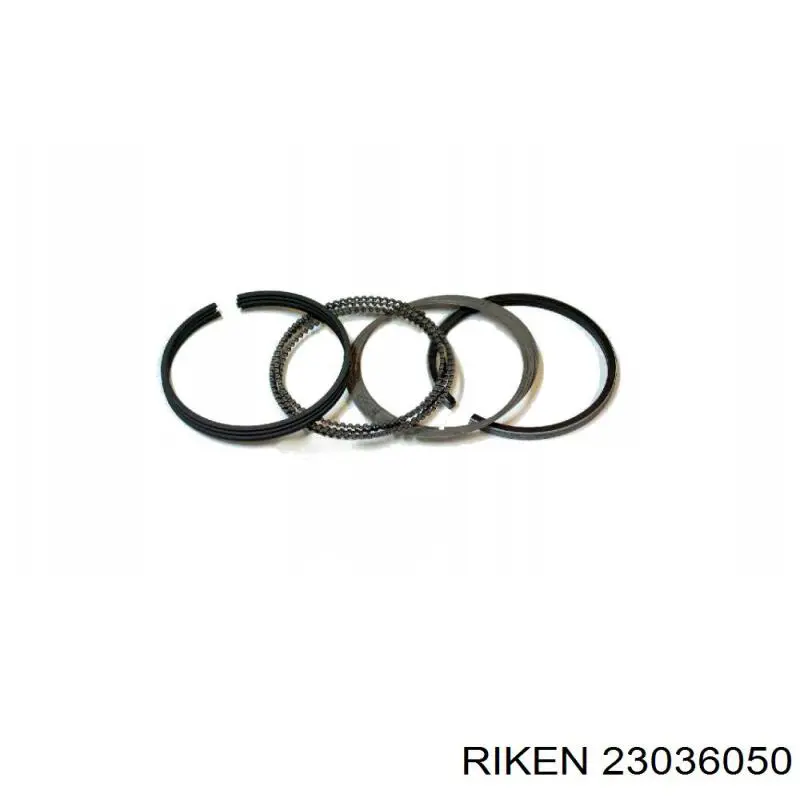 Кільця поршневі комплект на мотор, 2-й ремонт (+0,50) RIKEN 23036050