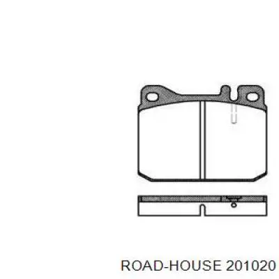 201020 Road House колодки гальмівні передні, дискові