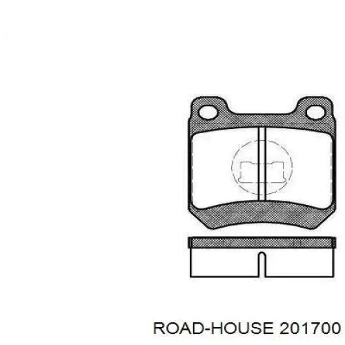 201700 Road House колодки гальмівні передні, дискові