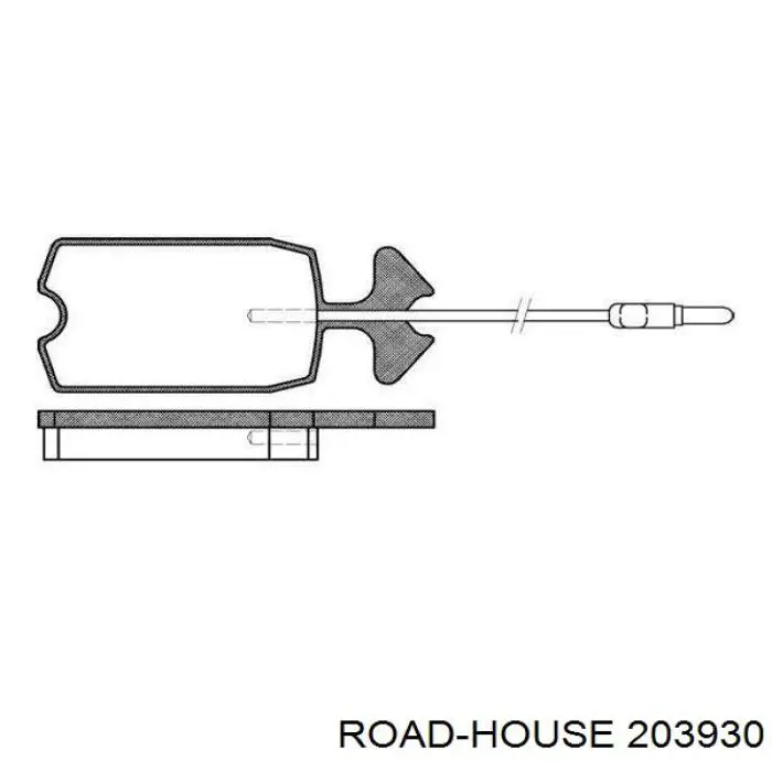 Колодки гальмові задні, дискові 203930 Road House