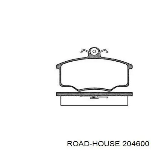 204600 Road House колодки гальмівні передні, дискові