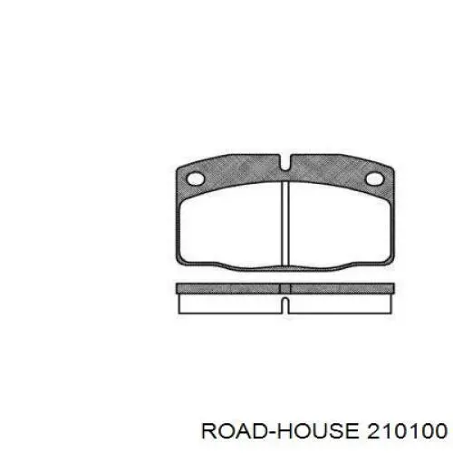 Колодки гальмівні передні, дискові 210100 Road House