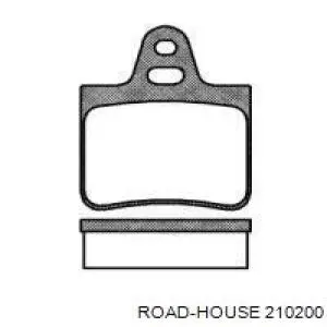 210200 Road House колодки гальмові задні, дискові