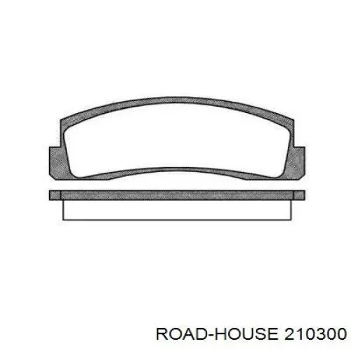 210300 Road House колодки гальмівні передні, дискові