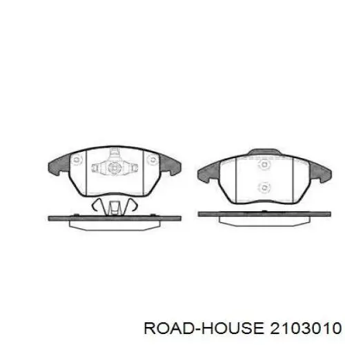 Колодки гальмівні передні, дискові 2103010 Road House