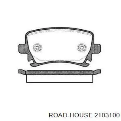 Колодки гальмові задні, дискові 2103100 Road House