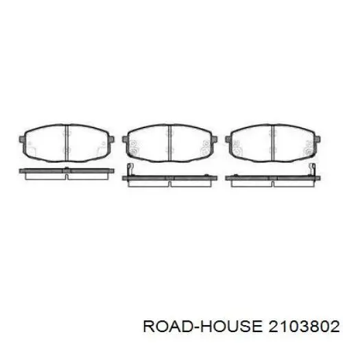 2103802 Road House колодки гальмівні передні, дискові