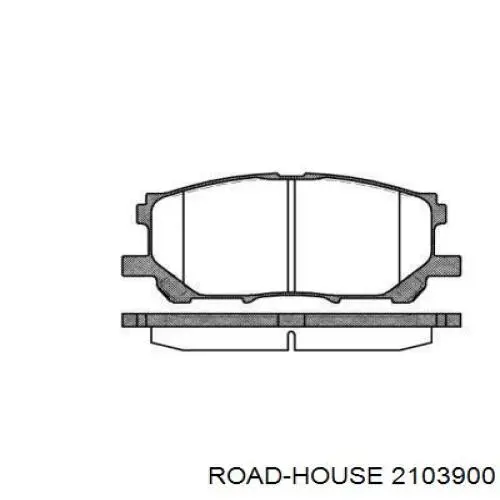 Колодки гальмівні передні, дискові 2103900 Road House