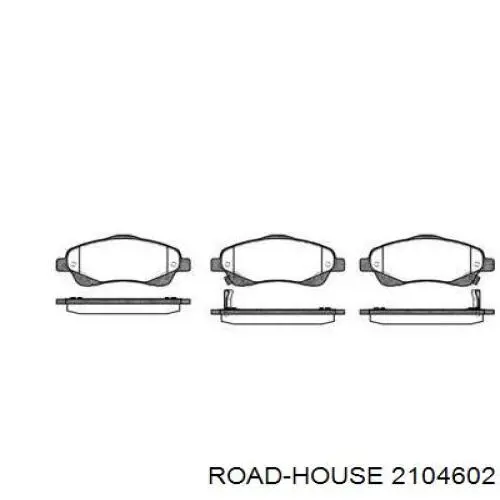 Колодки гальмівні передні, дискові 2104602 Road House