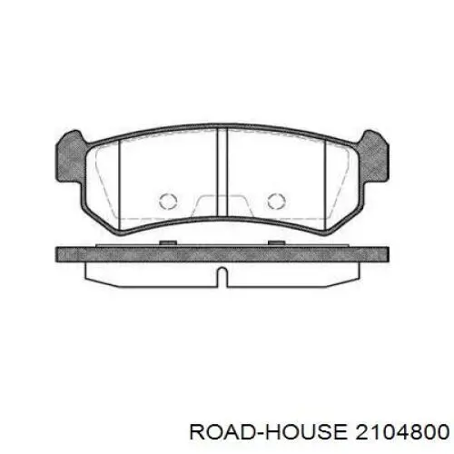 2104800 Road House колодки гальмові задні, дискові