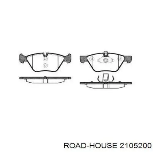 2105200 Road House колодки гальмівні передні, дискові