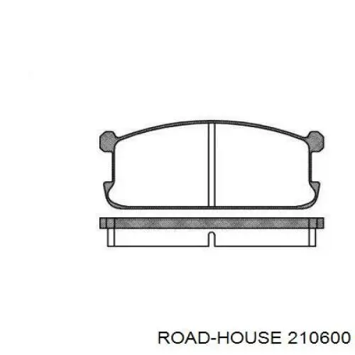 Колодки гальмівні передні, дискові 210600 Road House