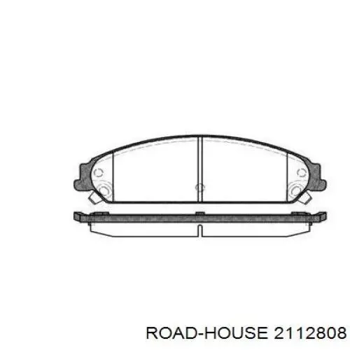 2112808 Road House колодки гальмівні передні, дискові