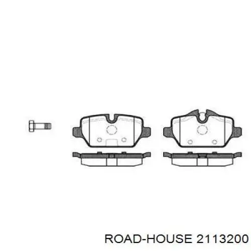 Колодки гальмові задні, дискові 2113200 Road House