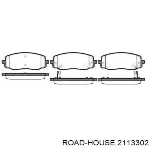 2113302 Road House колодки гальмівні передні, дискові