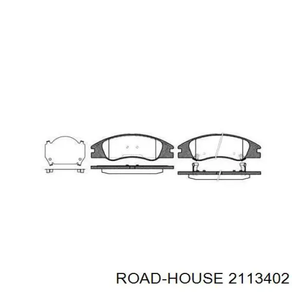 Колодки гальмівні передні, дискові 2113402 Road House