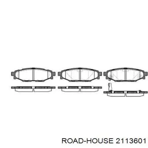 Колодки гальмові задні, дискові 2113601 Road House