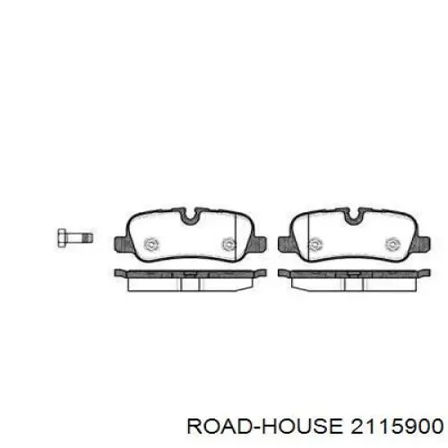 Колодки гальмові задні, дискові 2115900 Road House