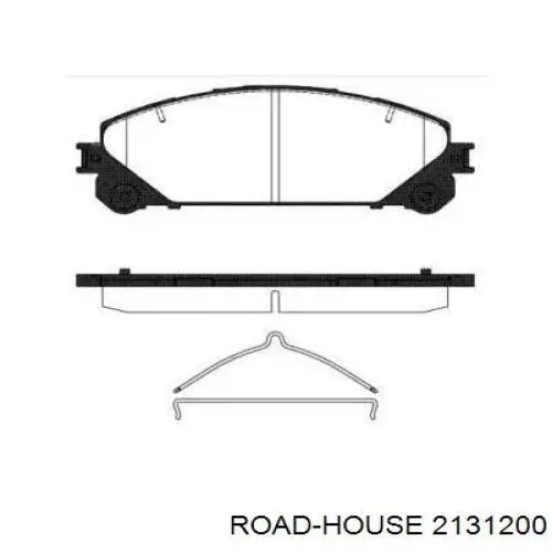 Колодки гальмівні передні, дискові 2131200 Road House