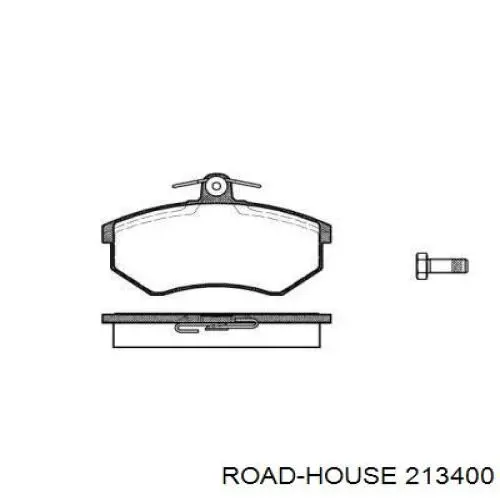 213400 Road House колодки гальмівні передні, дискові