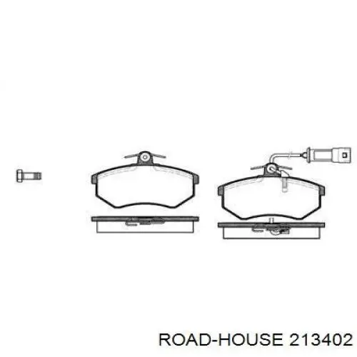 Колодки гальмівні передні, дискові 213402 Road House