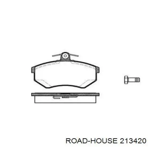 213420 Road House колодки гальмівні передні, дискові
