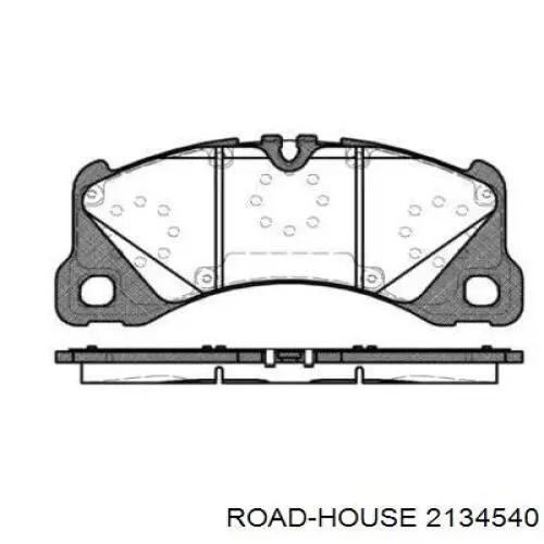 Колодки гальмівні передні, дискові 2134540 Road House