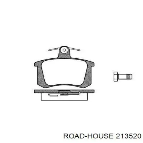 213520 Road House колодки гальмові задні, дискові